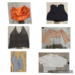 6 pieces cropped top bundle